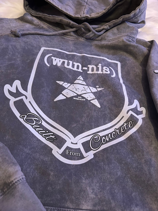 Built From Concrete Cement Hoodie