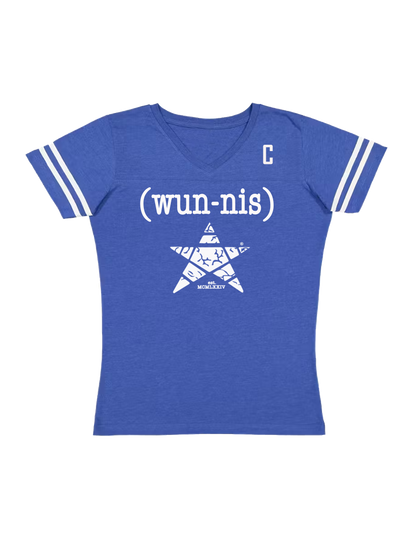 TEAM CAPTAIN SIGNATURE LOGO JERSEY TEE WOMENS- BLUE