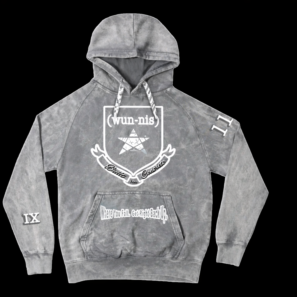 Built From Concrete Cement Hoodie