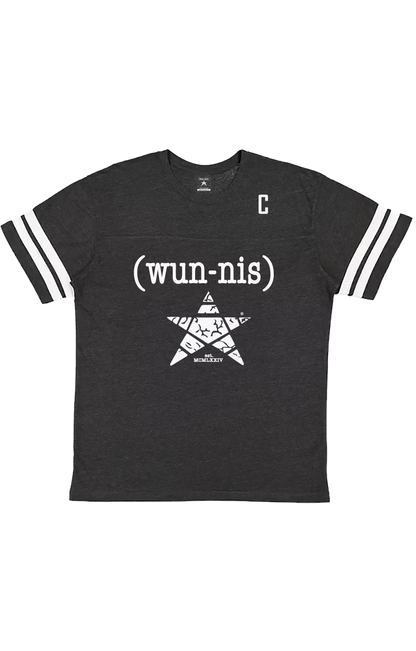 TEAM CAPTAIN SIGNATURE LOGO JERSEY TEE - MENS ASH BLACK