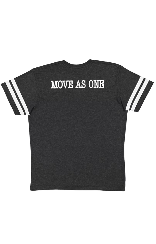 TEAM CAPTAIN SIGNATURE LOGO JERSEY TEE - MENS ASH BLACK