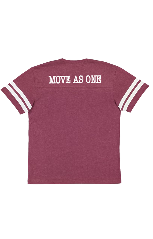 TEAM CAPTAIN SIGNATURE LOGO JERSEY TEE - MENS BURGUNDY