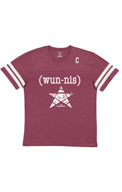 TEAM CAPTAIN SIGNATURE LOGO JERSEY TEE - MENS BURGUNDY
