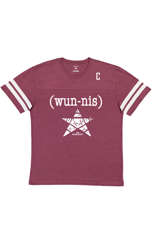 TEAM CAPTAIN SIGNATURE LOGO JERSEY TEE - MENS BURGUNDY