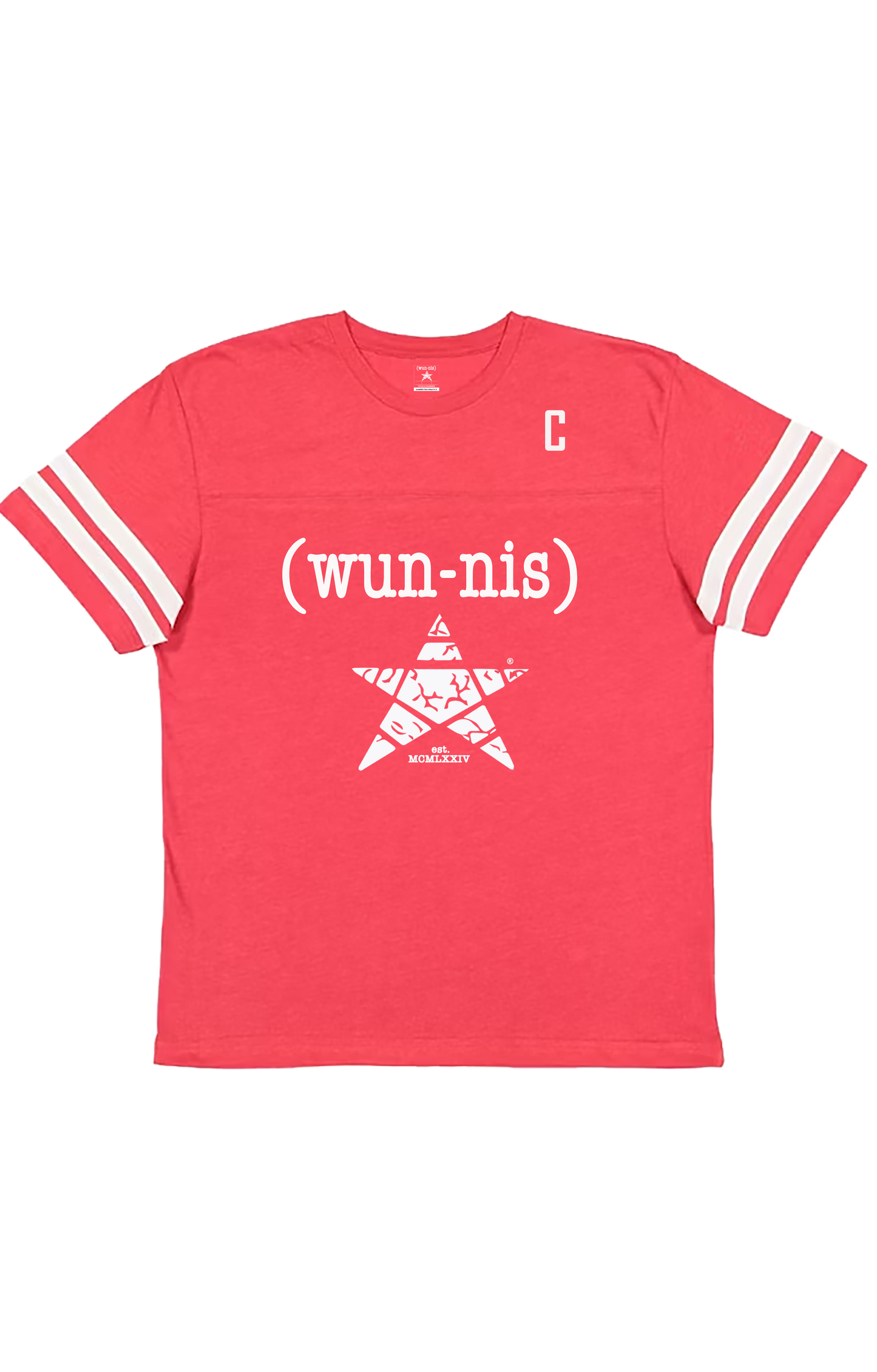 TEAM CAPTAIN SIGNATURE LOGO JERSEY TEE - MENS RED