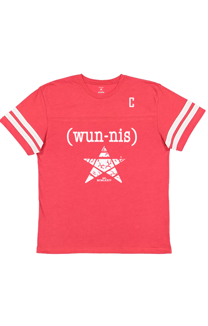 TEAM CAPTAIN SIGNATURE LOGO JERSEY TEE - MENS RED