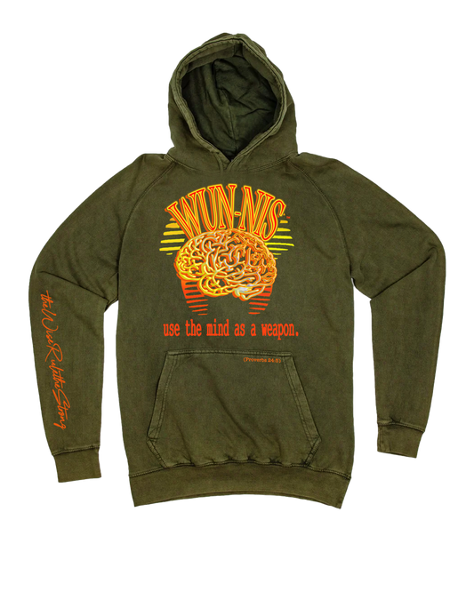 thewiserulethestrong Olive CROWN Hoodie