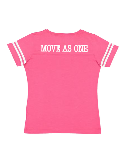 TEAM CAPTAIN SIGNATURE LOGO JERSEY TEE WOMENS- PINK